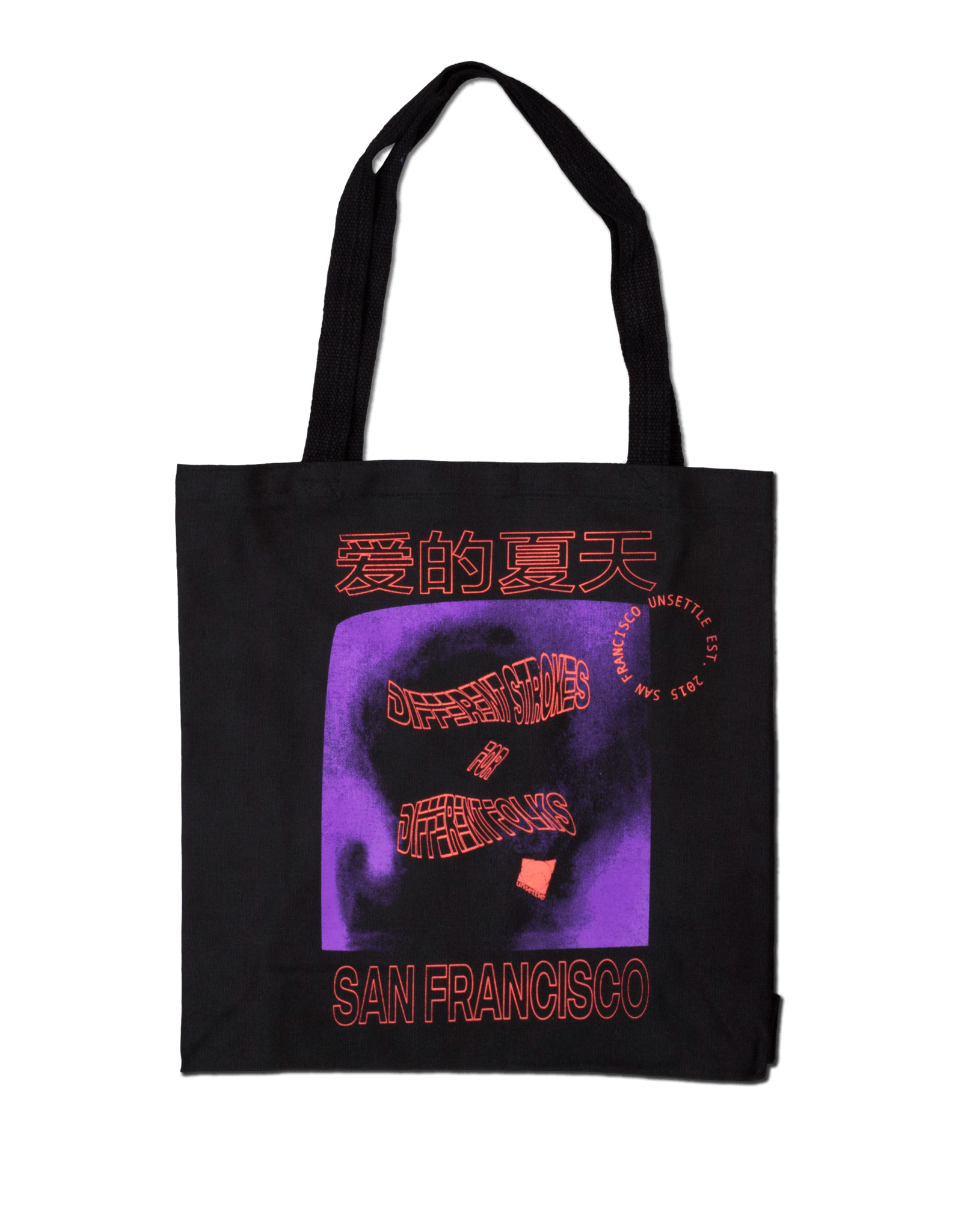 Summer of Love Tote Bag | Black