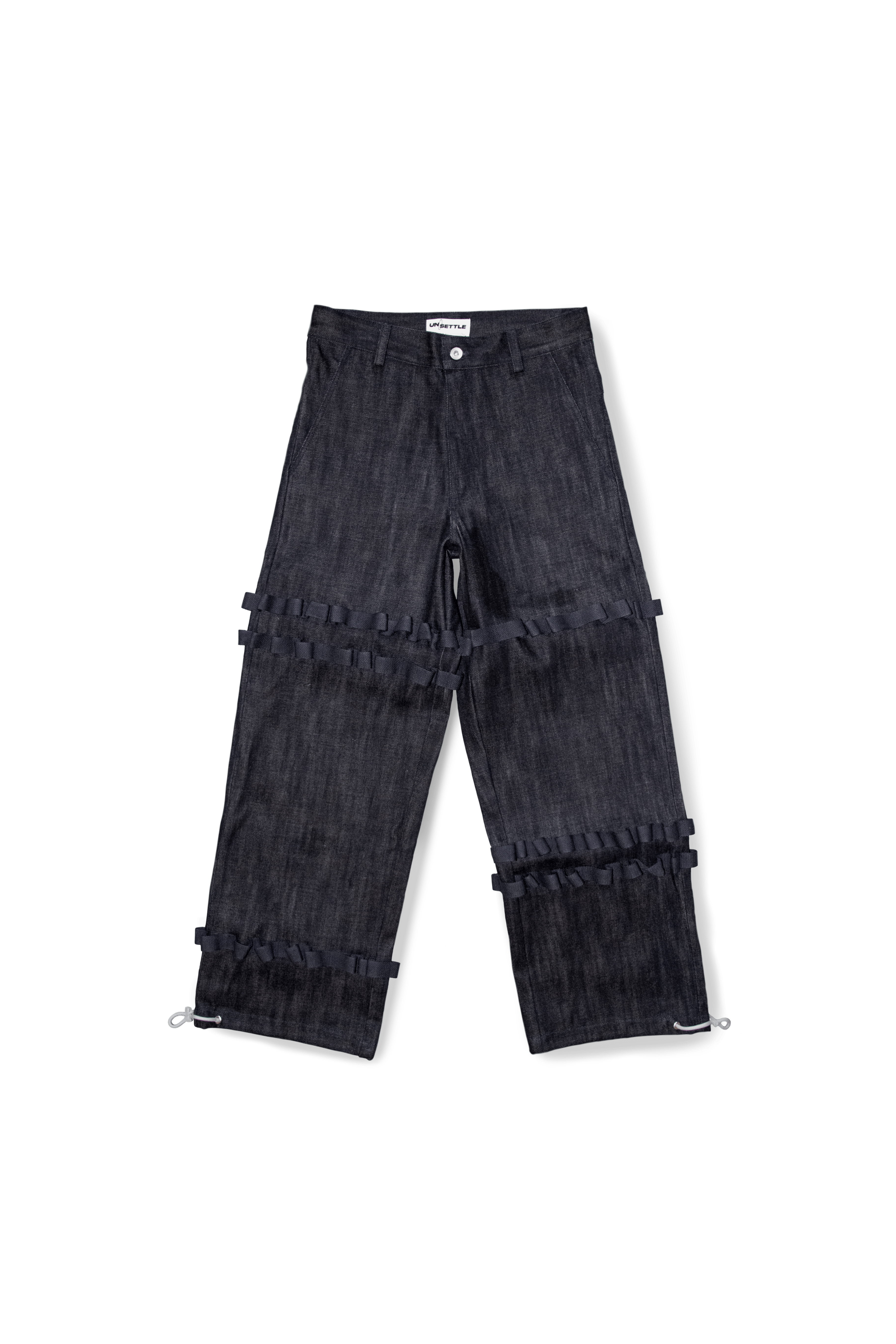 15oz Selvedge Raw Denim Webbing Pants | Unsettle