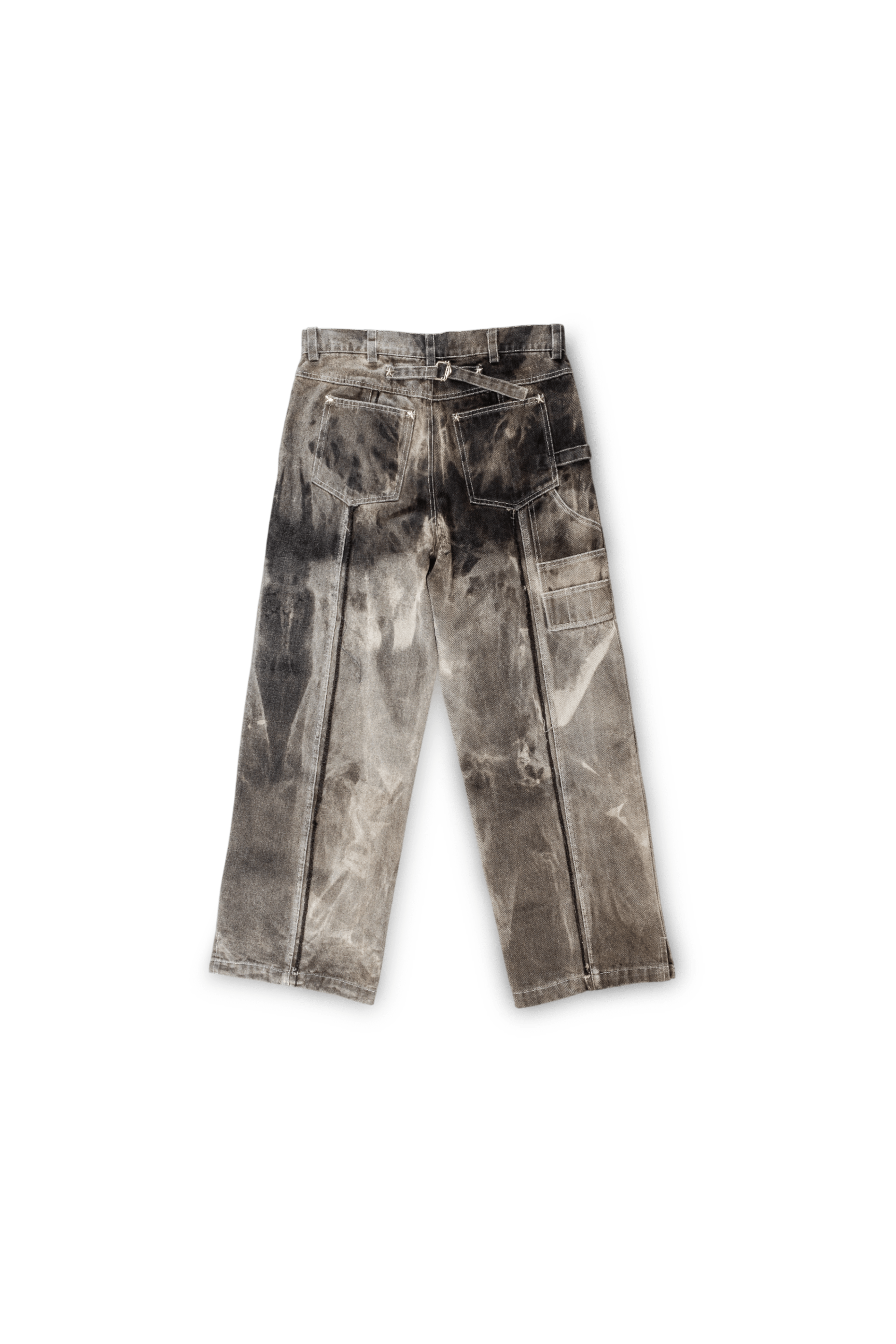 Hand-Bleached Fray Contrast Denim Pant | Made-To-Order | Unsettle