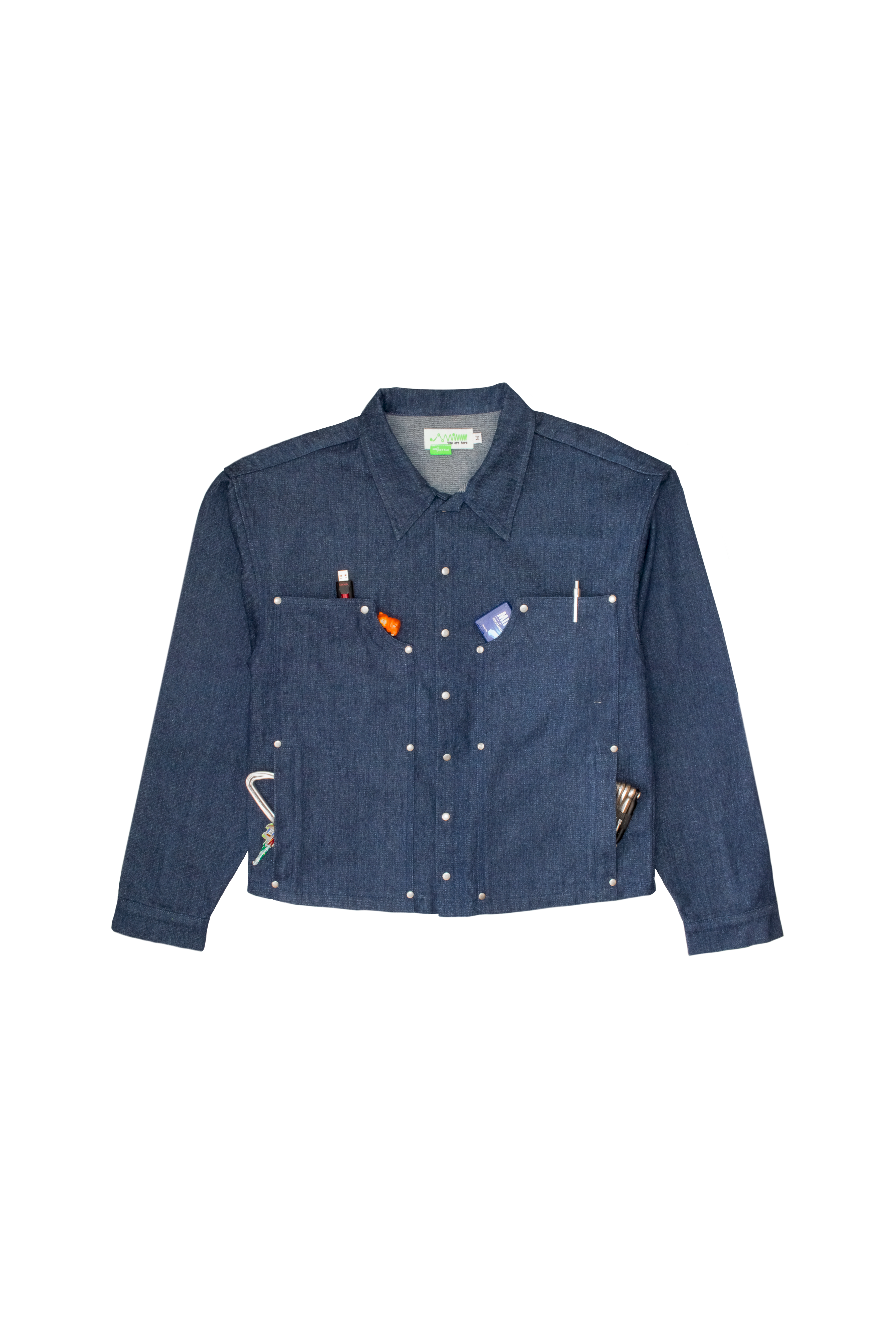 Double Knee L/S Shirt in Denim | Unsettle