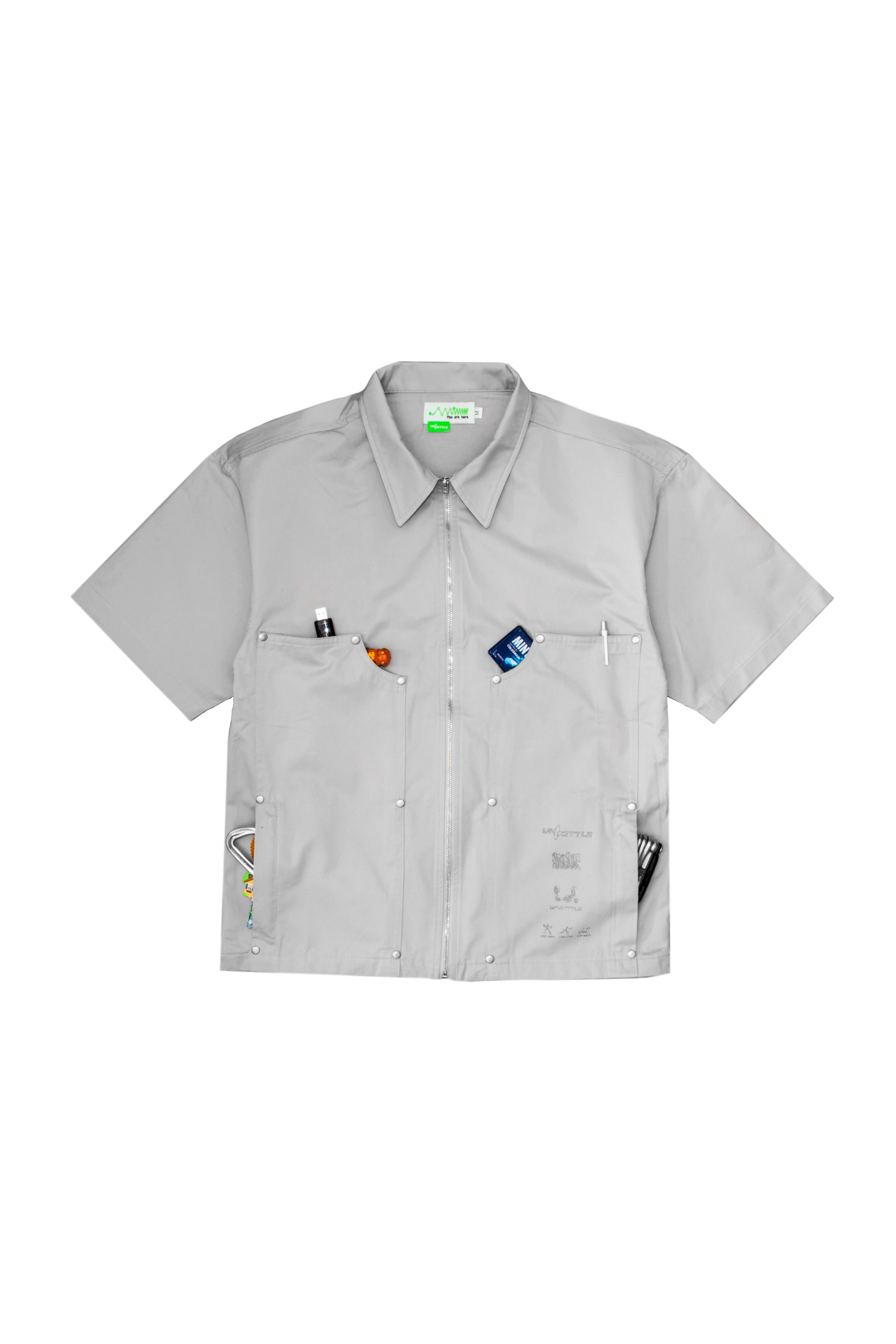 Unsettle .WAV Mechanics S/S Shirt in Light Gray | Unsettle