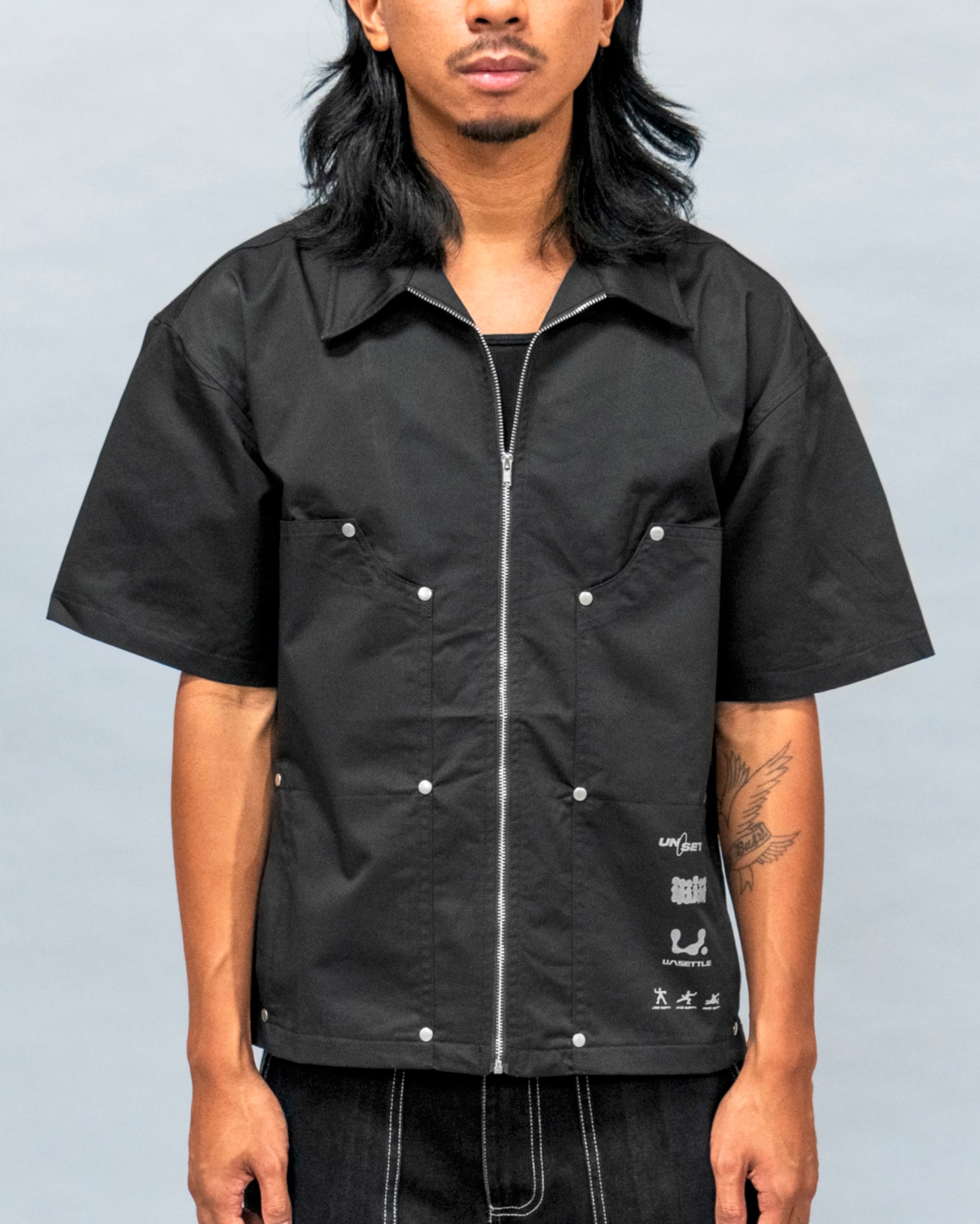 Unsettle WAV Mechanics S/S Shirt in Black | Unsettle