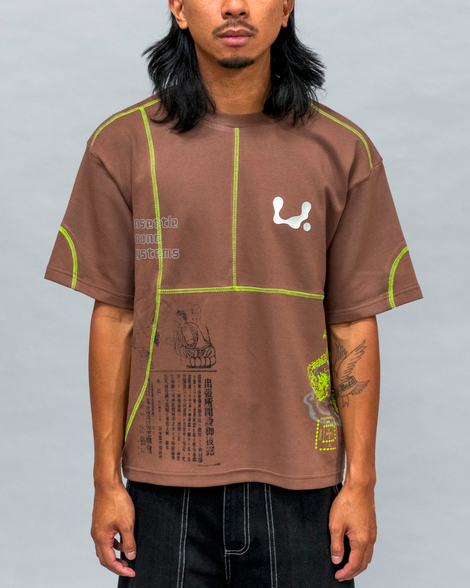 Unsettle Sound System Tee in Brown | Unsettle