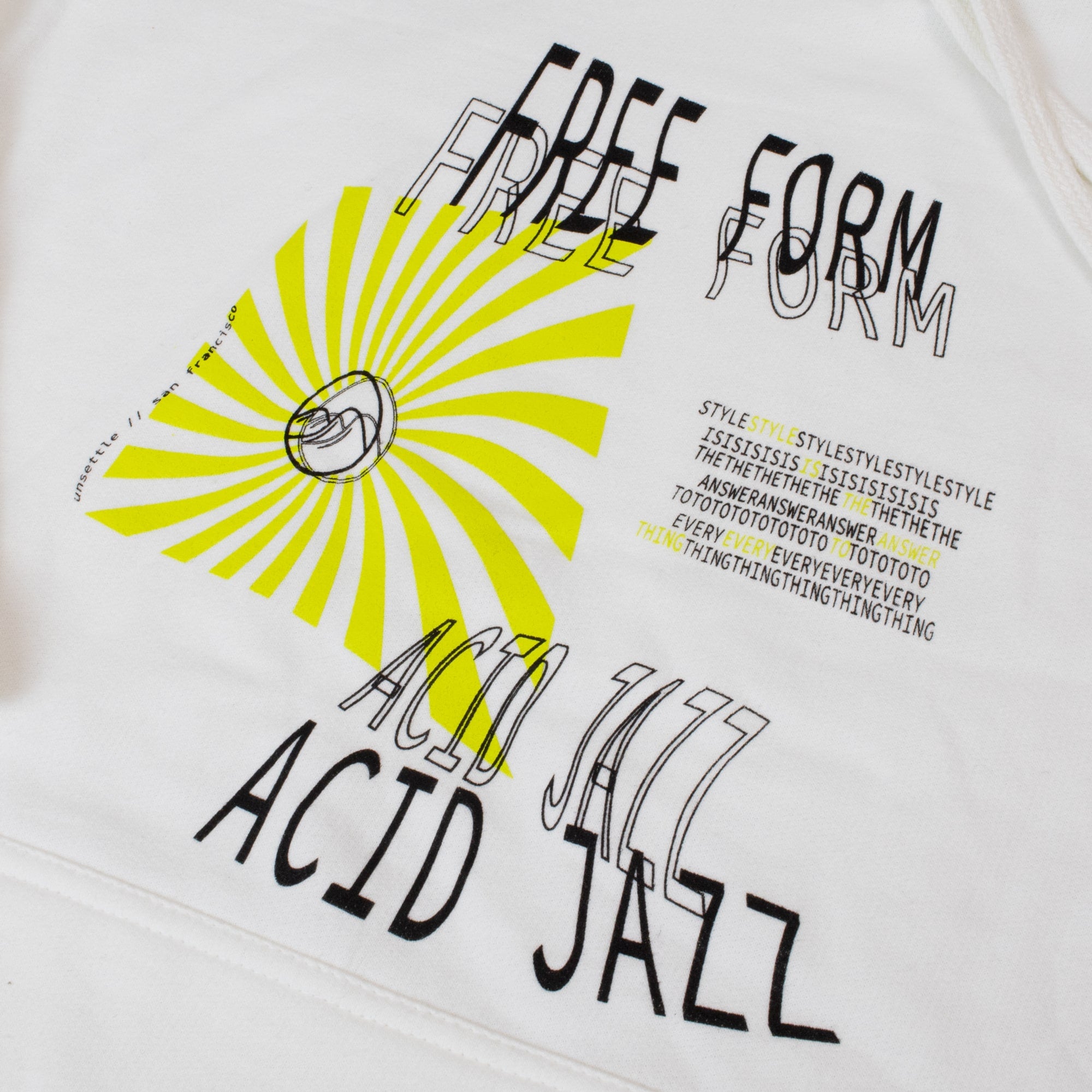 Acid Jazz Hoodie | White