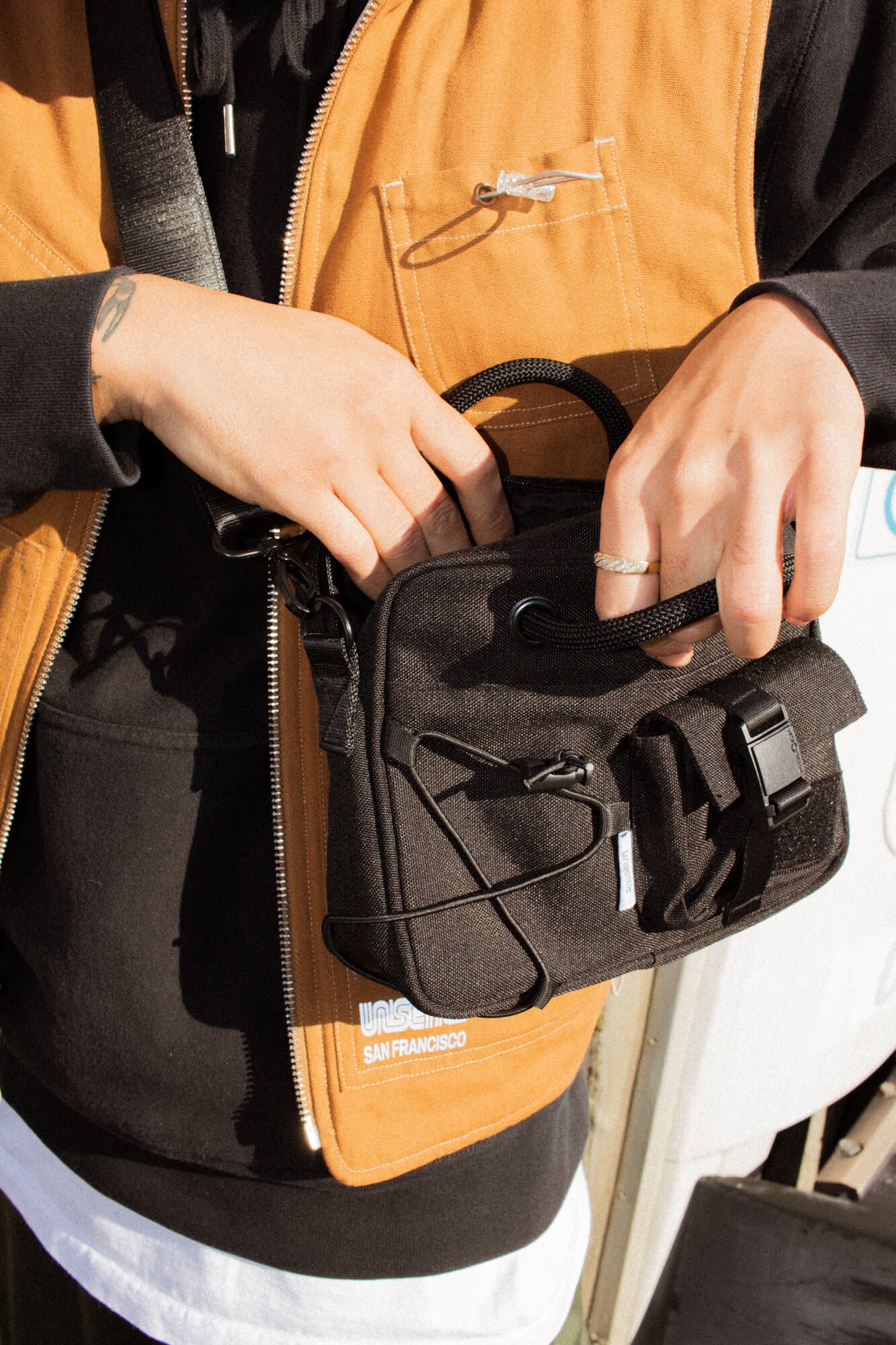 3pc. Black Nylon Crossbody Bag Set – Unclaimed Baggage