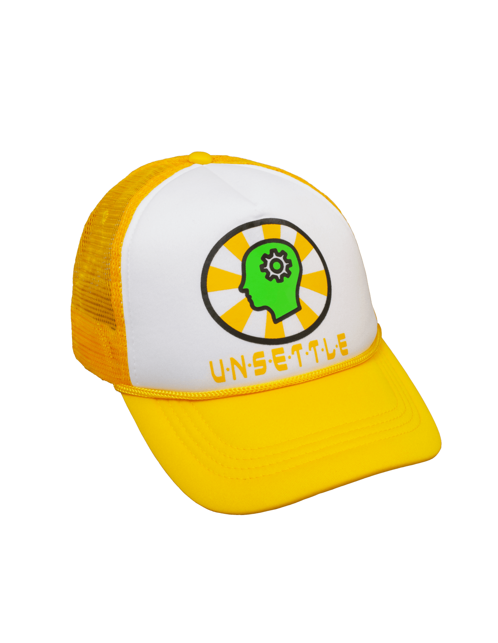 U.N.S.E.T.T.L.E. Trucker Cap | Yellow