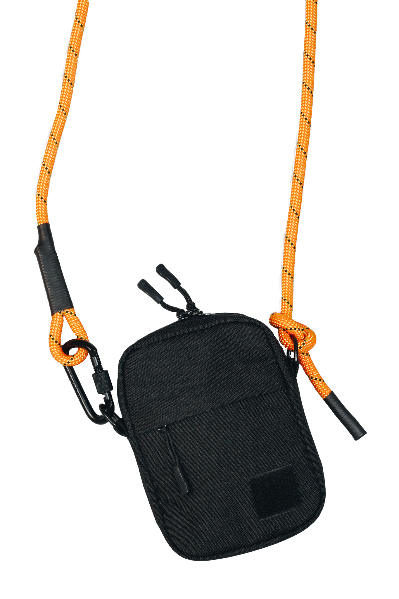 Mini Utility Rope Crossbody Bag for Travel | Aqua Navy / Space Black