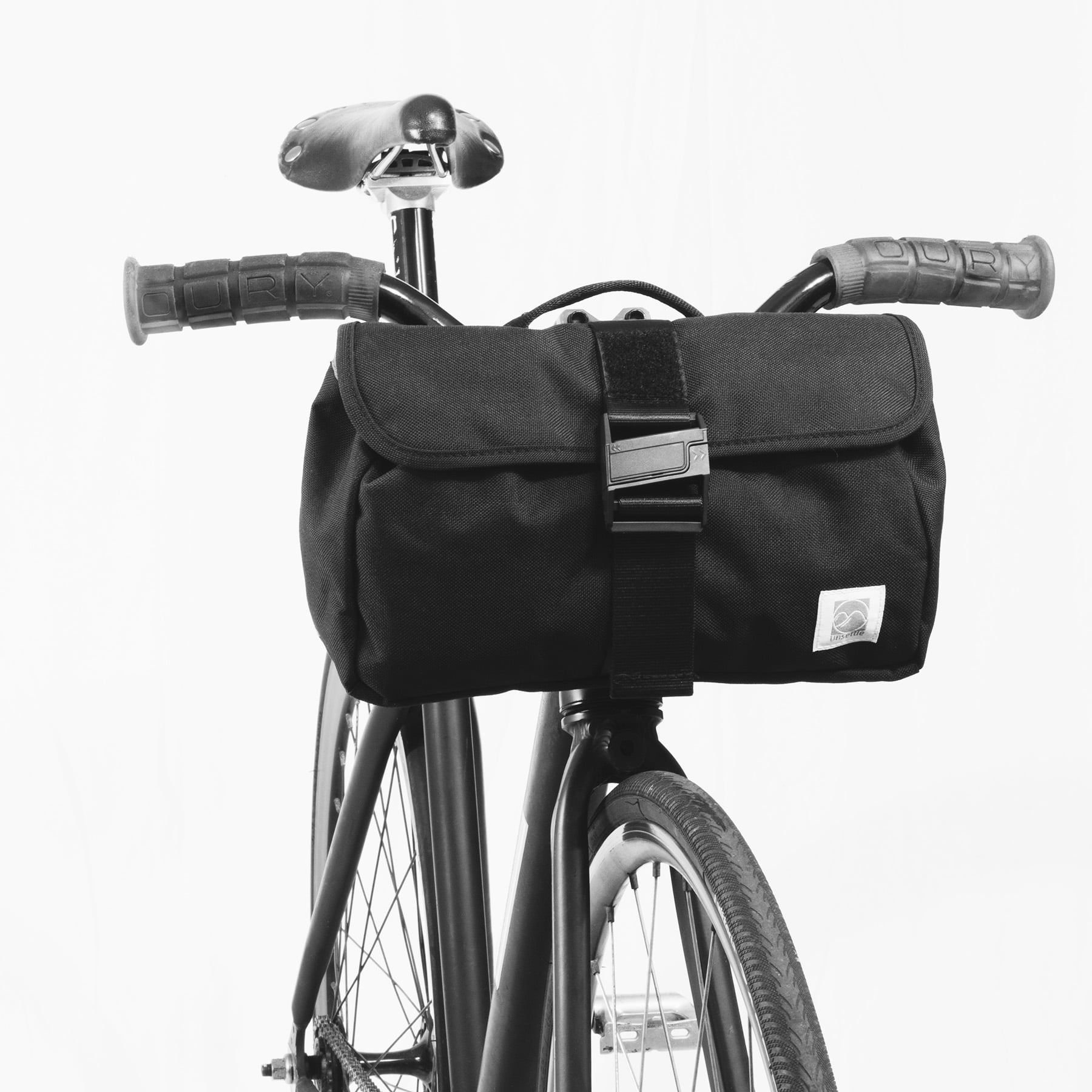 rush hour sling bag on a bike