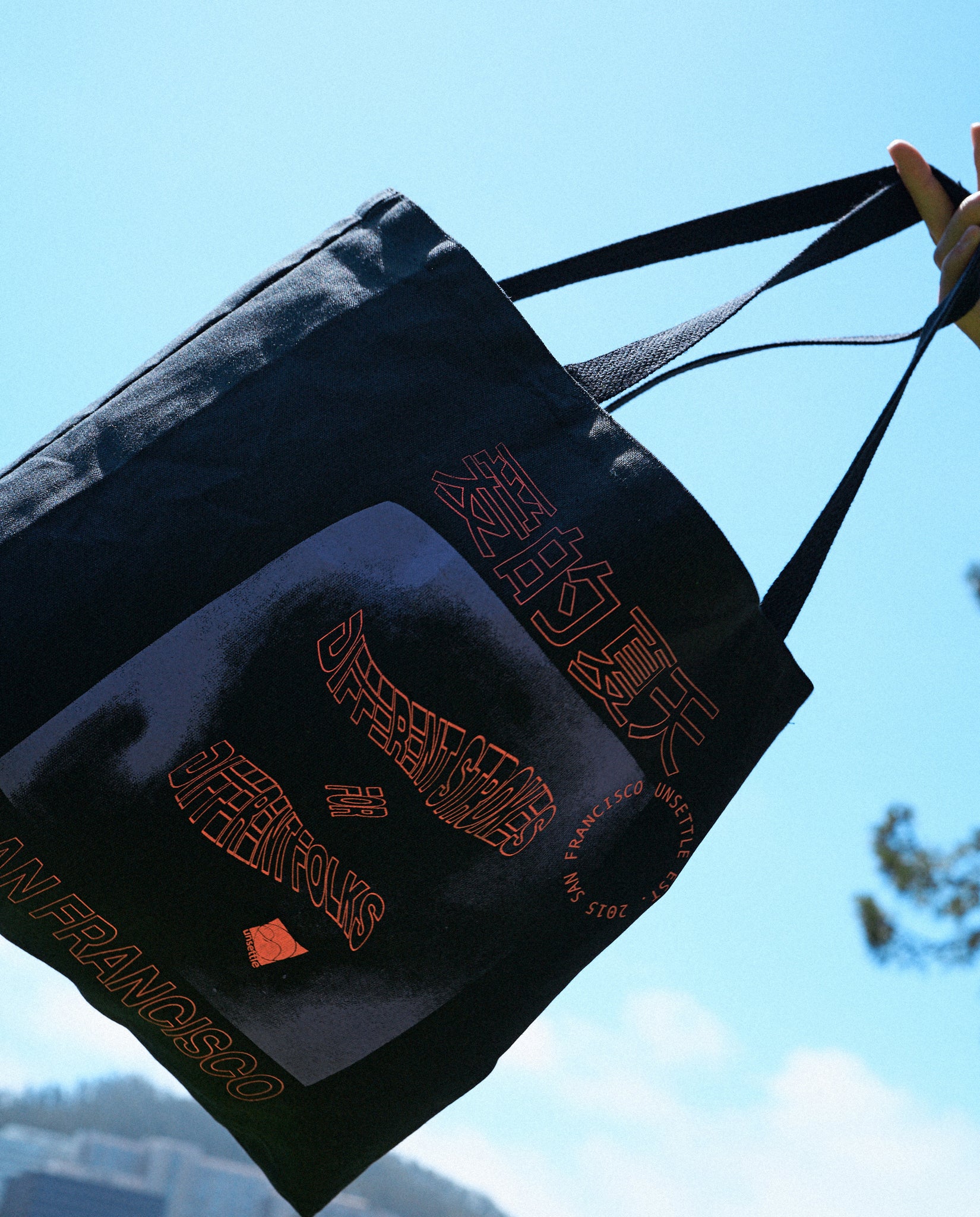 Summer of Love Tote Bag | Black