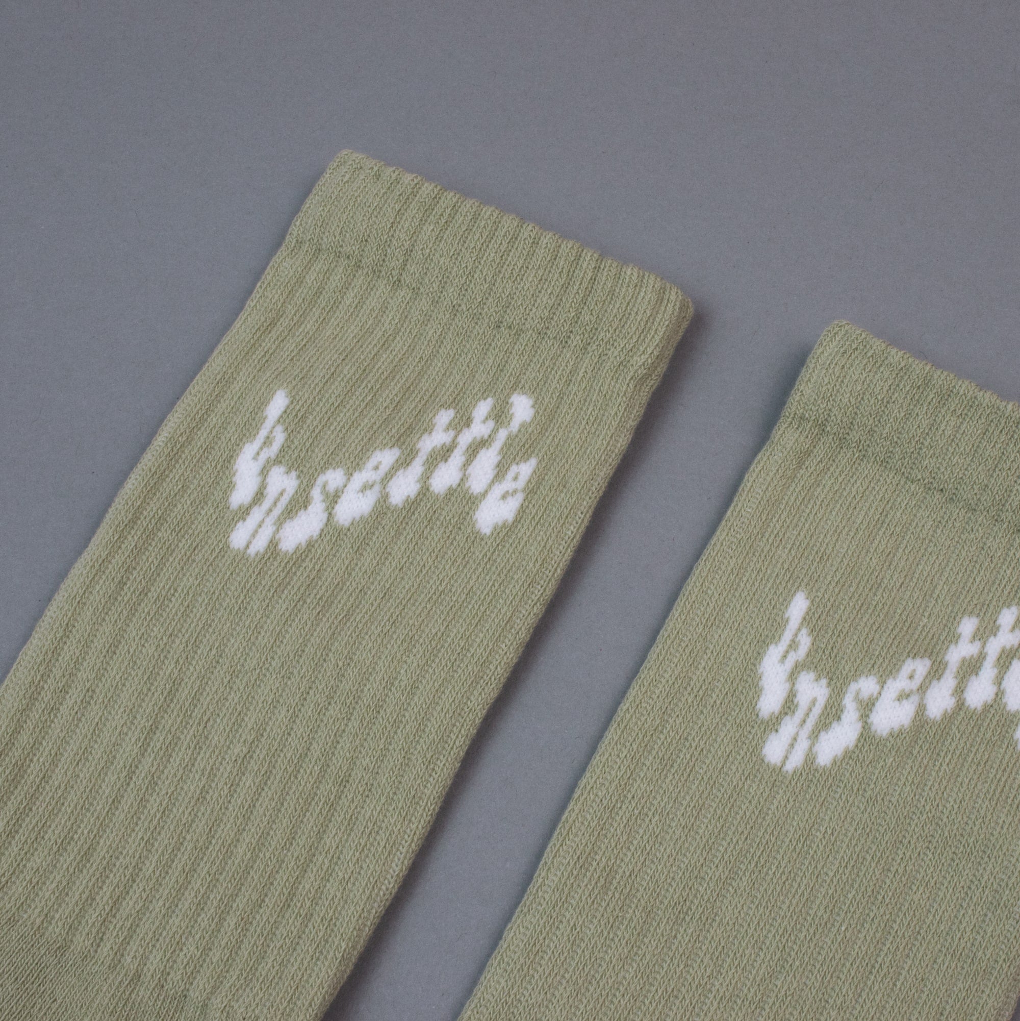 Wavy Crew Socks | Pistachio