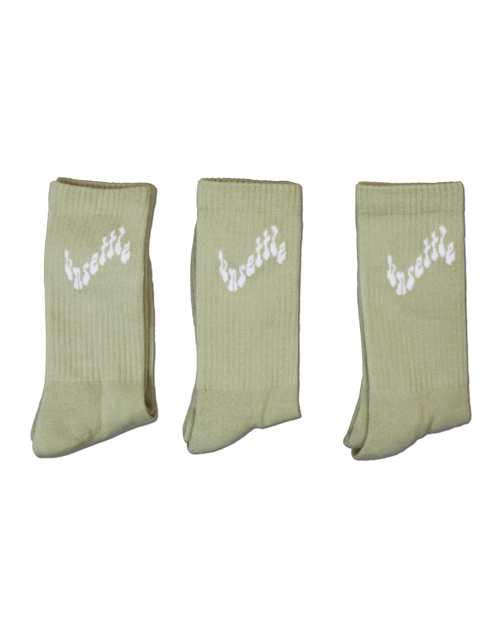 Wavy Crew Socks | Pistachio